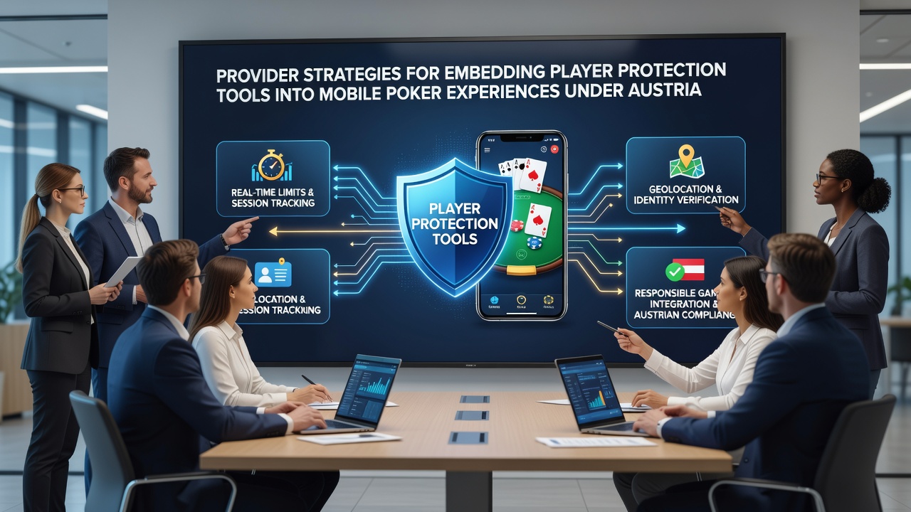 Dashboard view of player protection analytics integrated into an Austrian-licensed mobile poker application